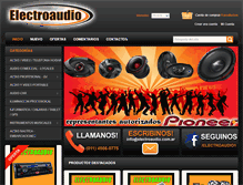 Tablet Screenshot of electroaudio.com.ar